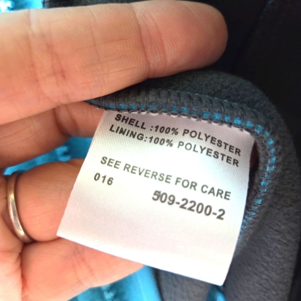 Women's Emperor Penguin Fleece Light Blue Base Layer Fleece Vest Size Small - Picture 9 of 9